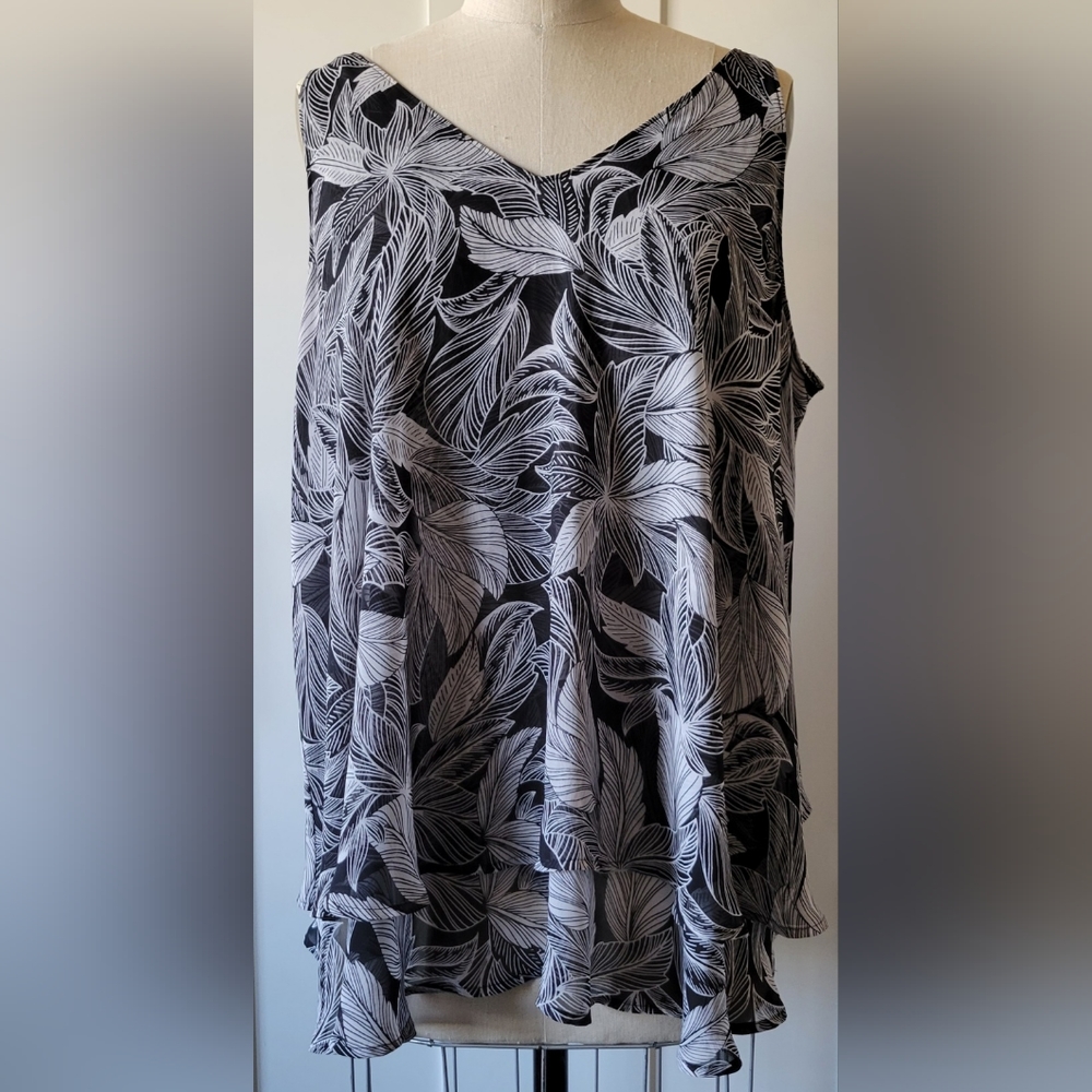 Tank Top Floral Blouse